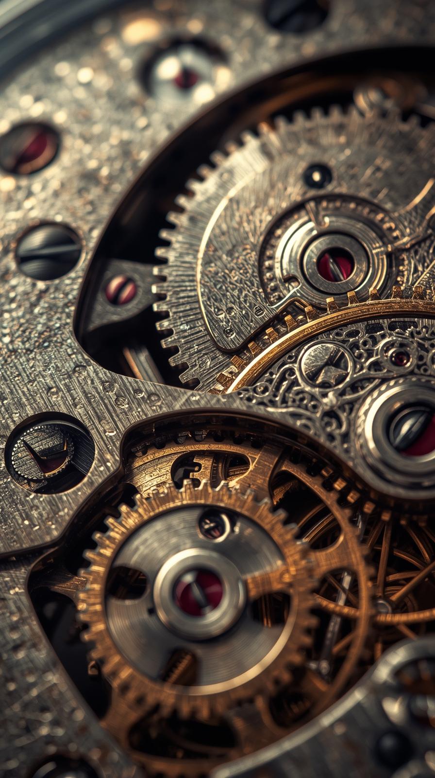 Pocket Watch Gears Pattern