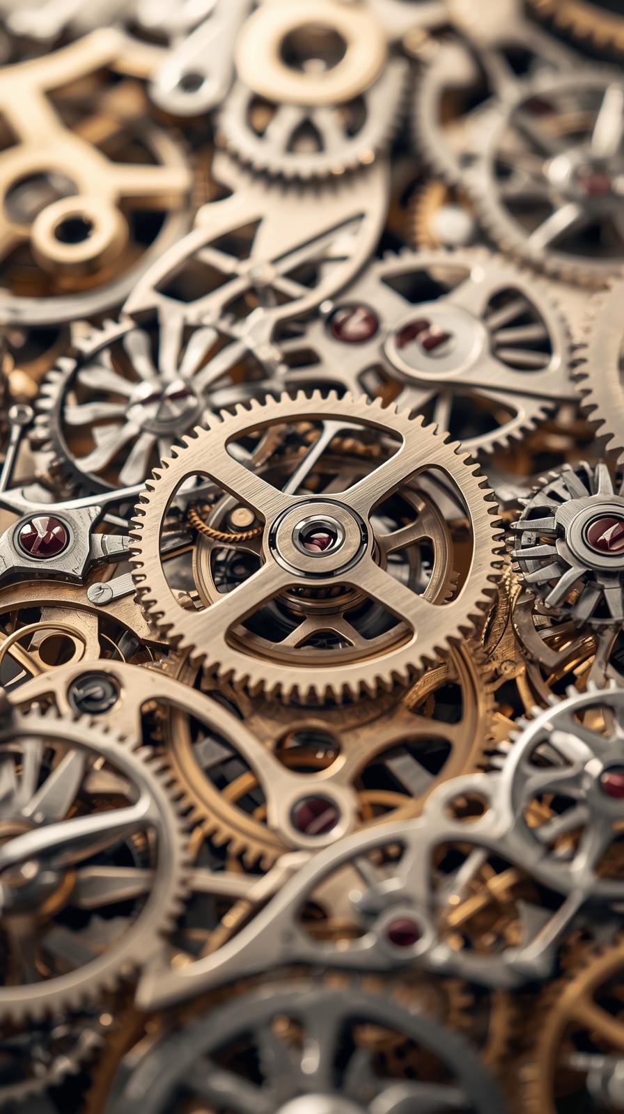 Pocket Watch Gears Pattern