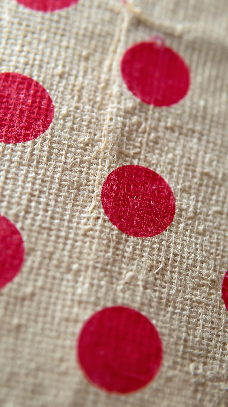 Polka Dots On Aged Cotton