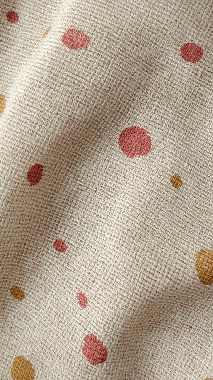 Polka Dots On Aged Cotton