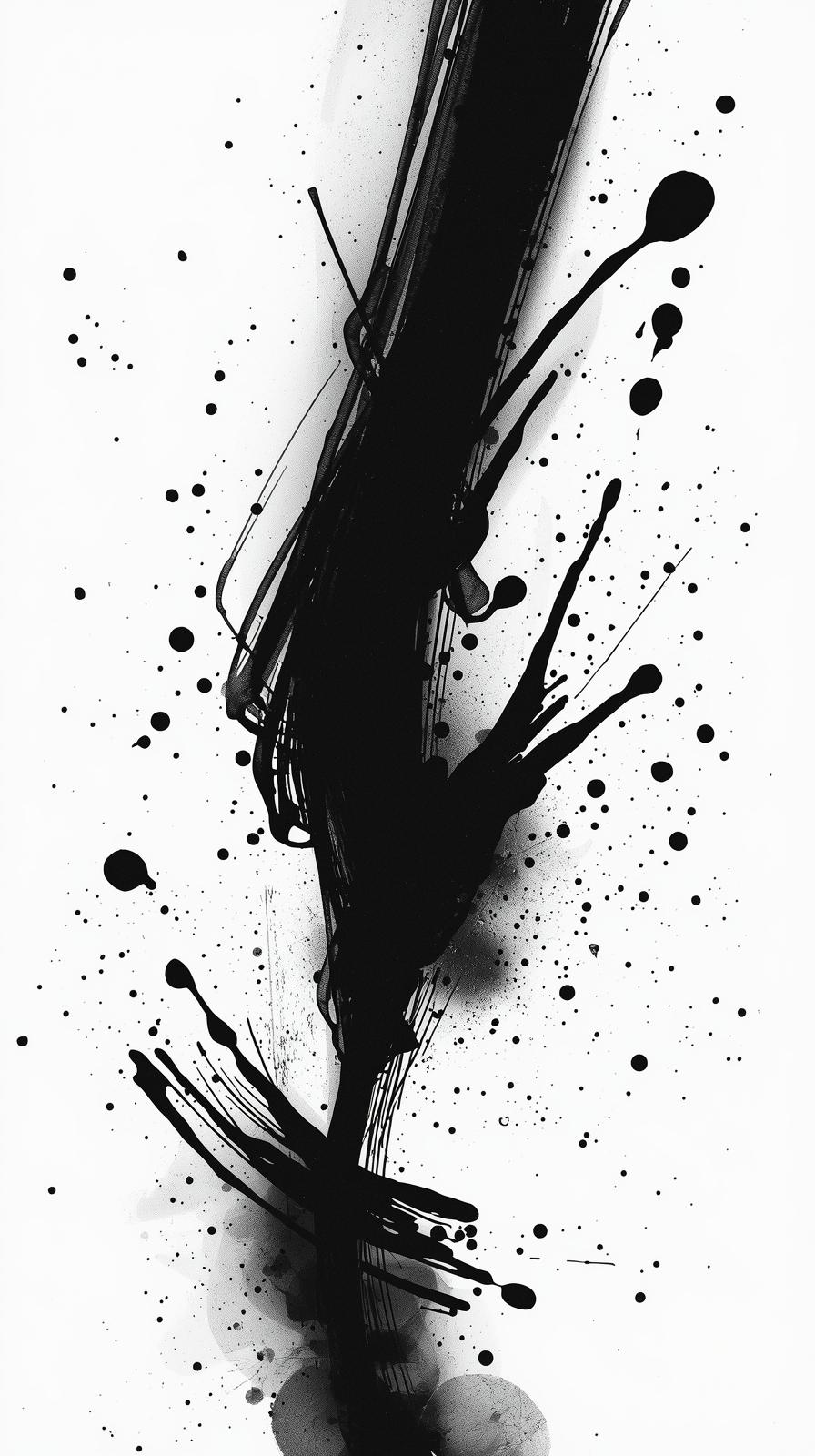 Ink Splatters And Nib Marks