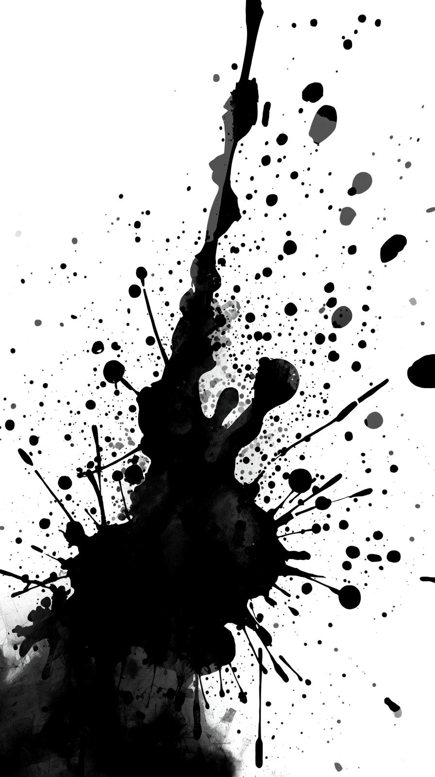 Ink Splatters And Nib Marks