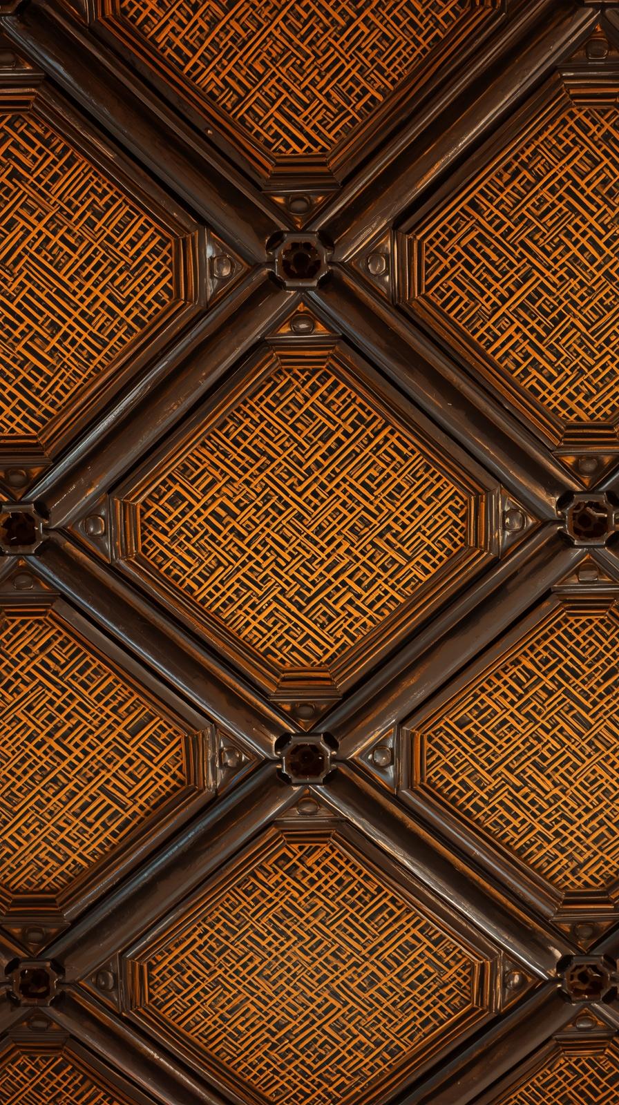 Pressed Tin CRattan Cane Webbing Grideiling Tiles