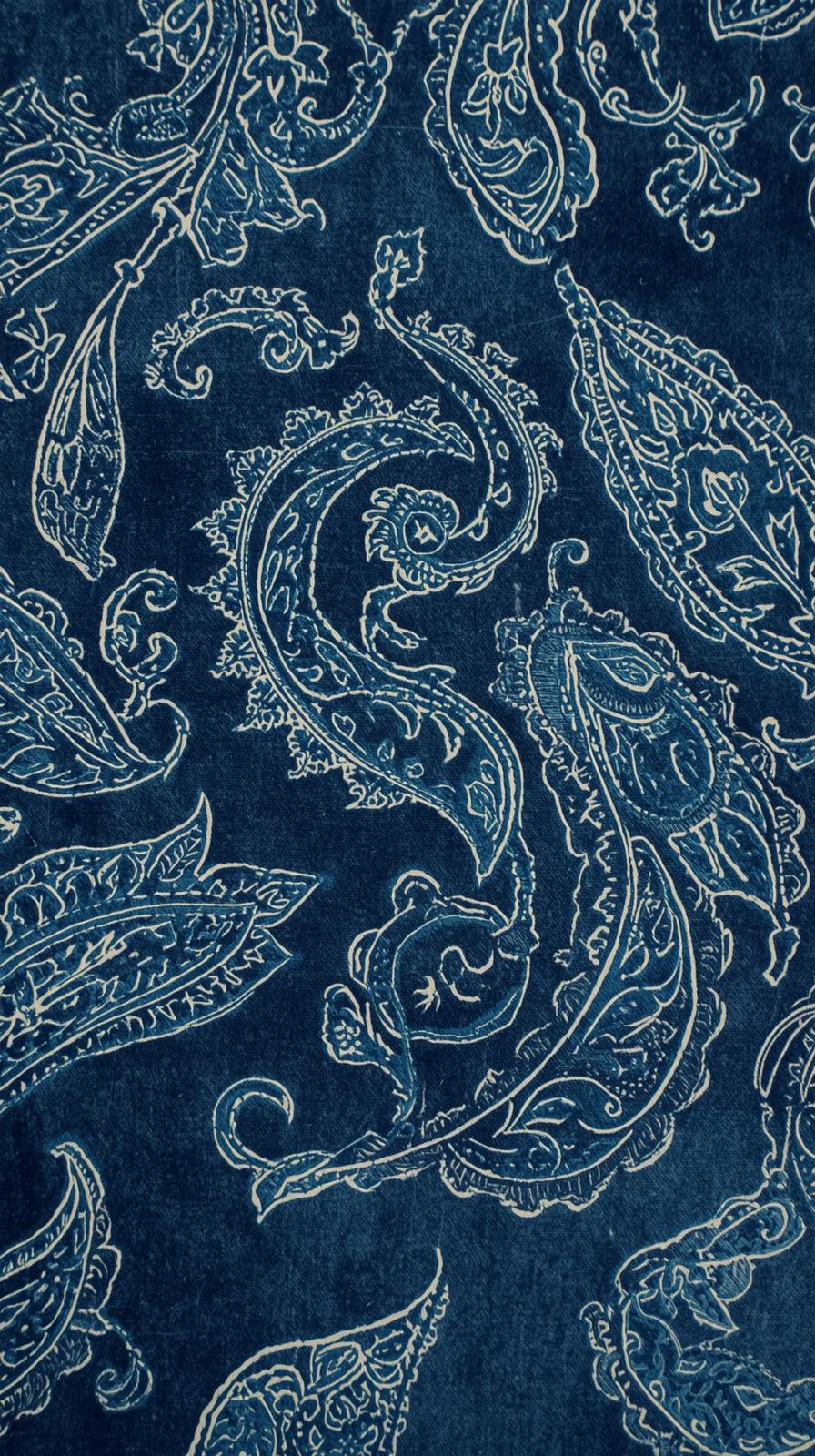 Paisley On Worn Indigo