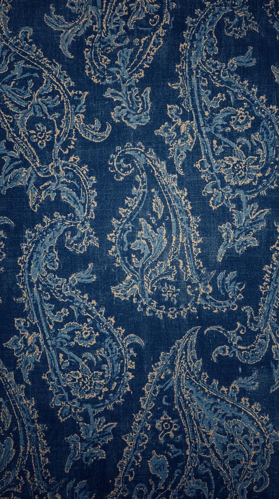 Paisley On Worn Indigo