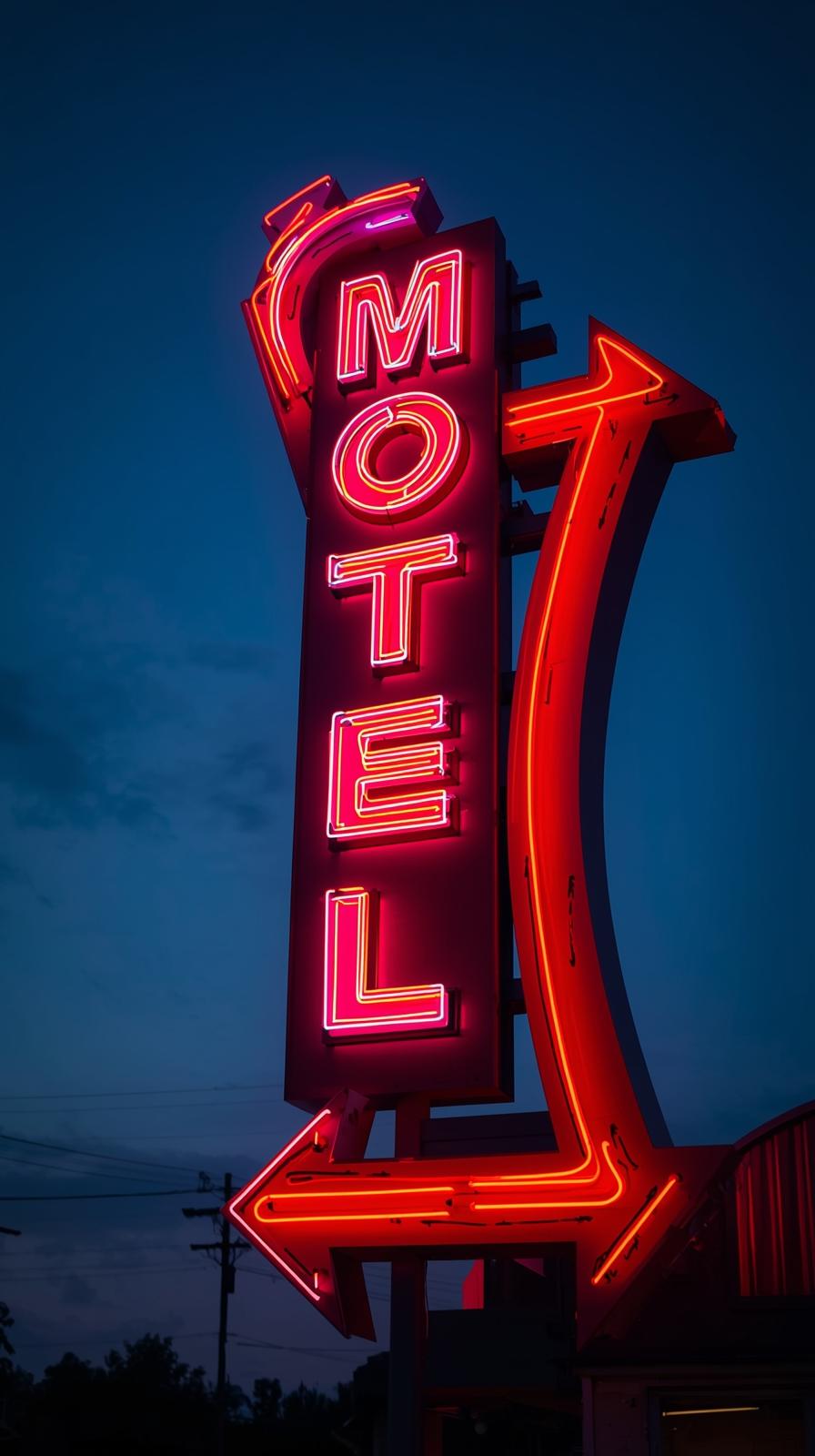Retro Motel Neon Arrows