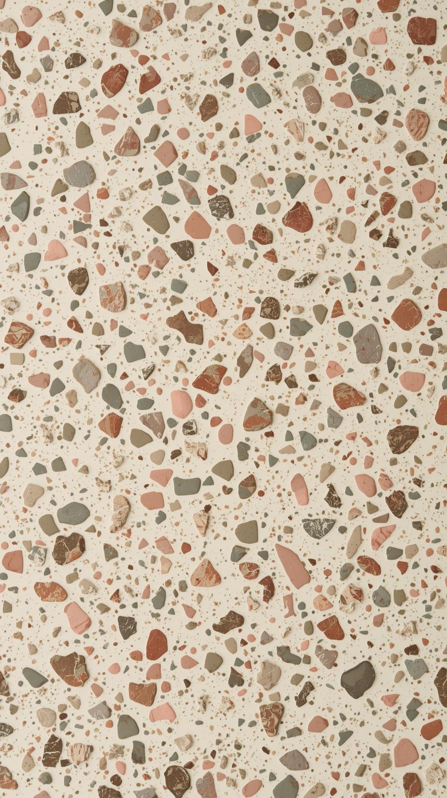 Retro Terrazzo Flecks On Cream