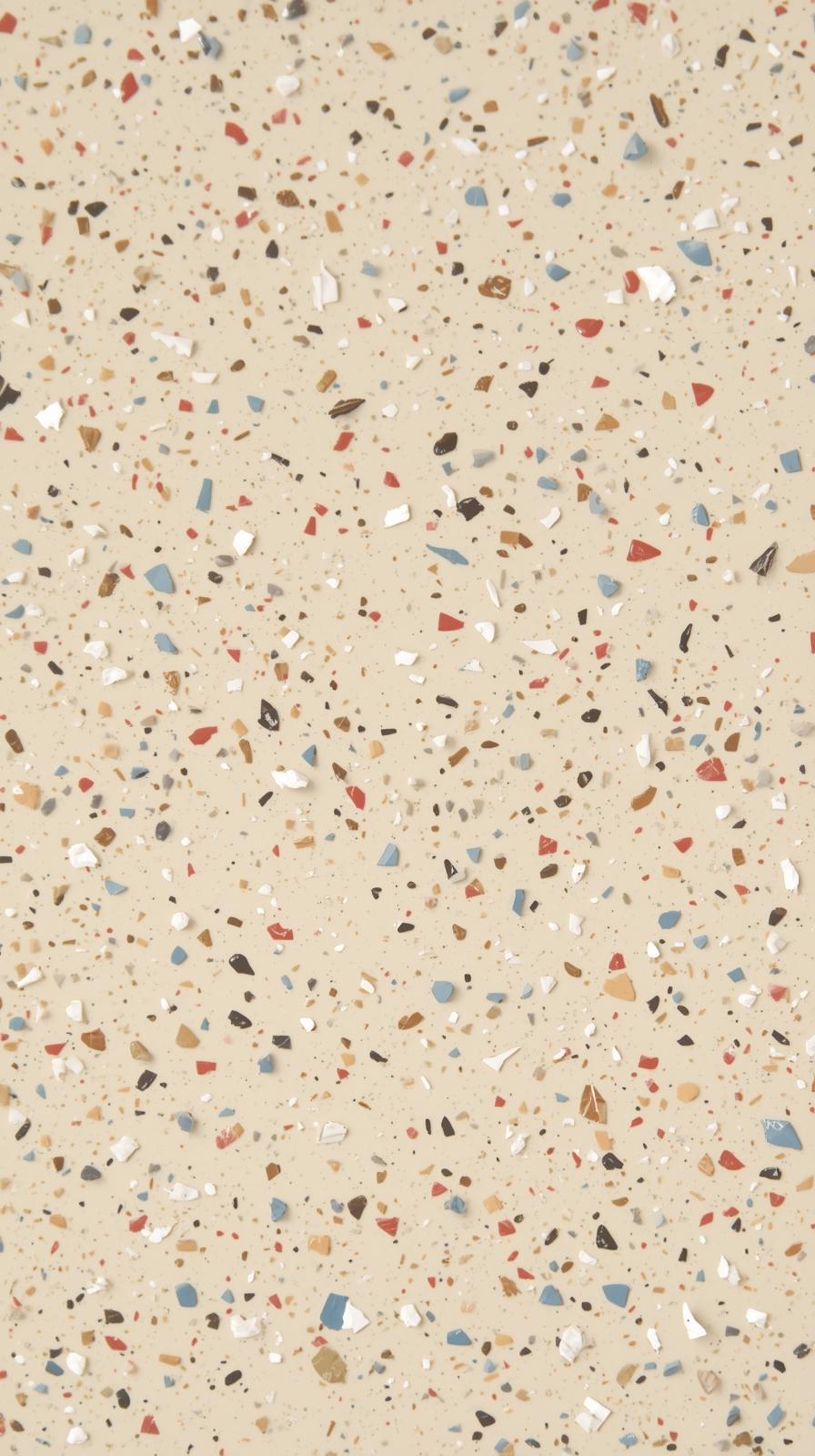 Retro Terrazzo Flecks On Cream