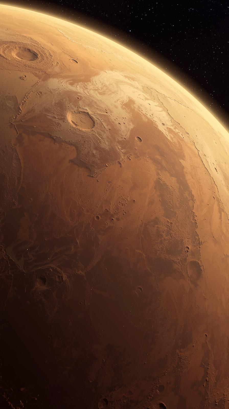 Mars Planet From Space Wallpaper