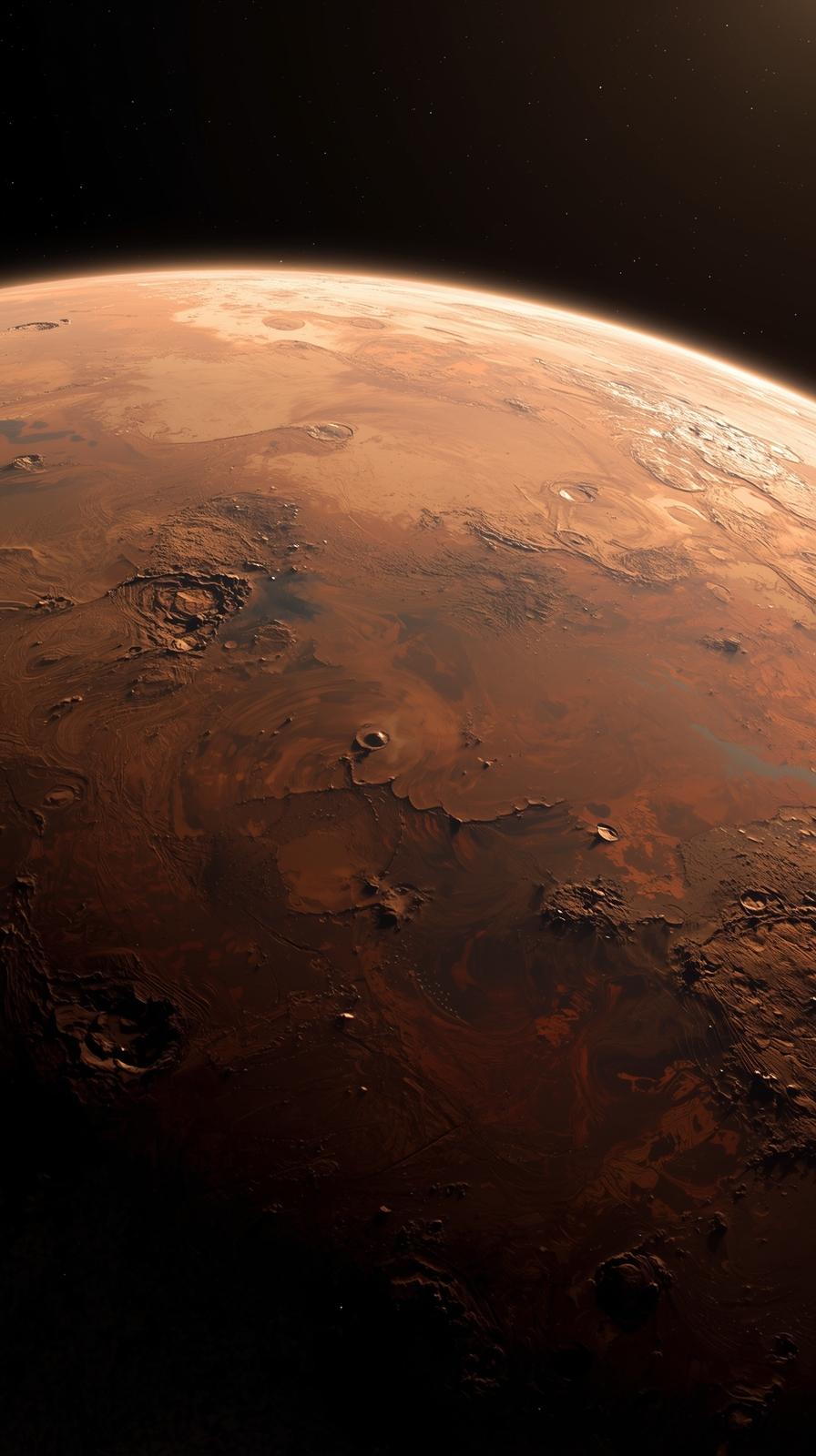 Mars Planet From Space Wallpaper