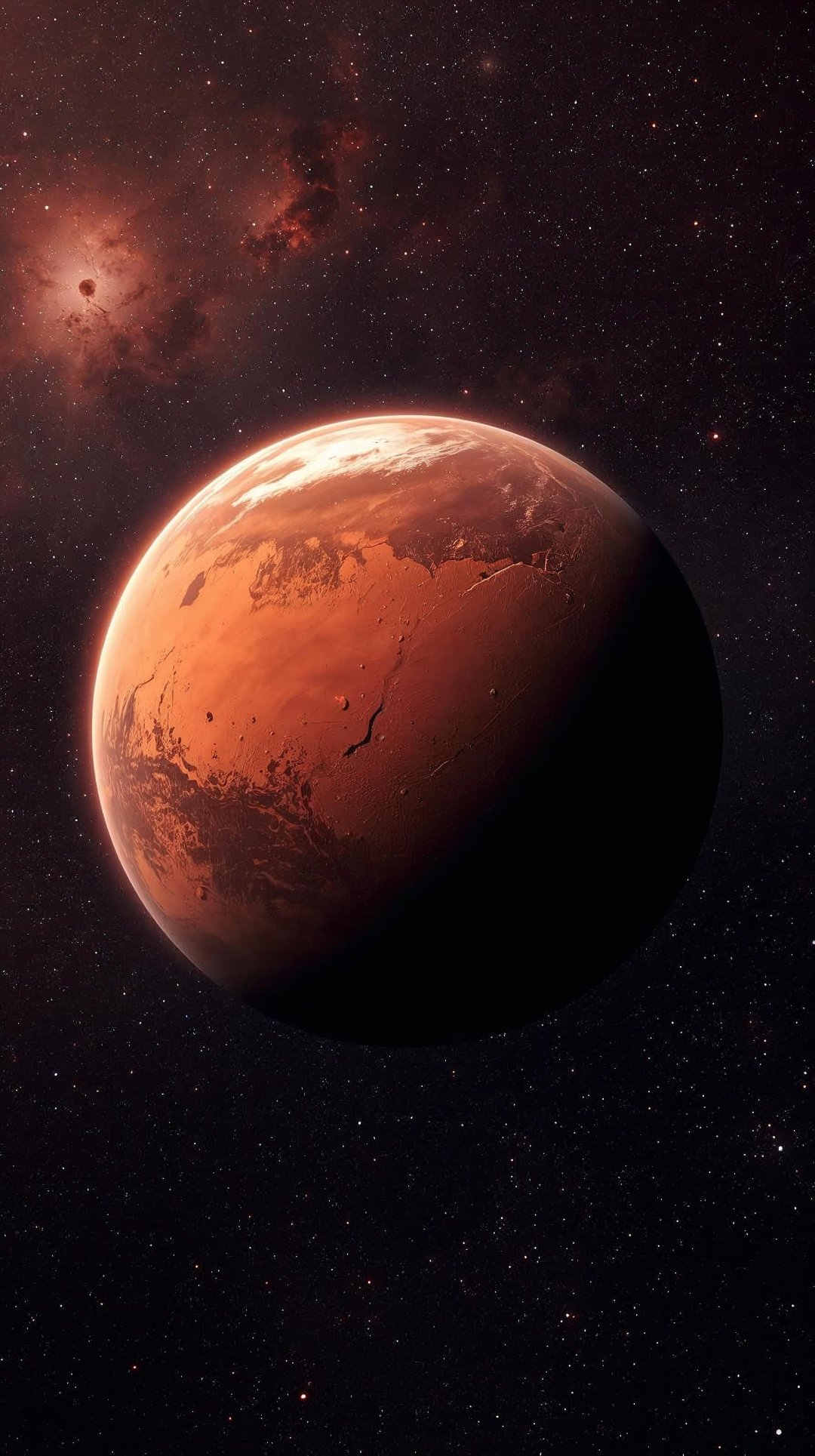 Create Mars Planet From Space Wallpaper
