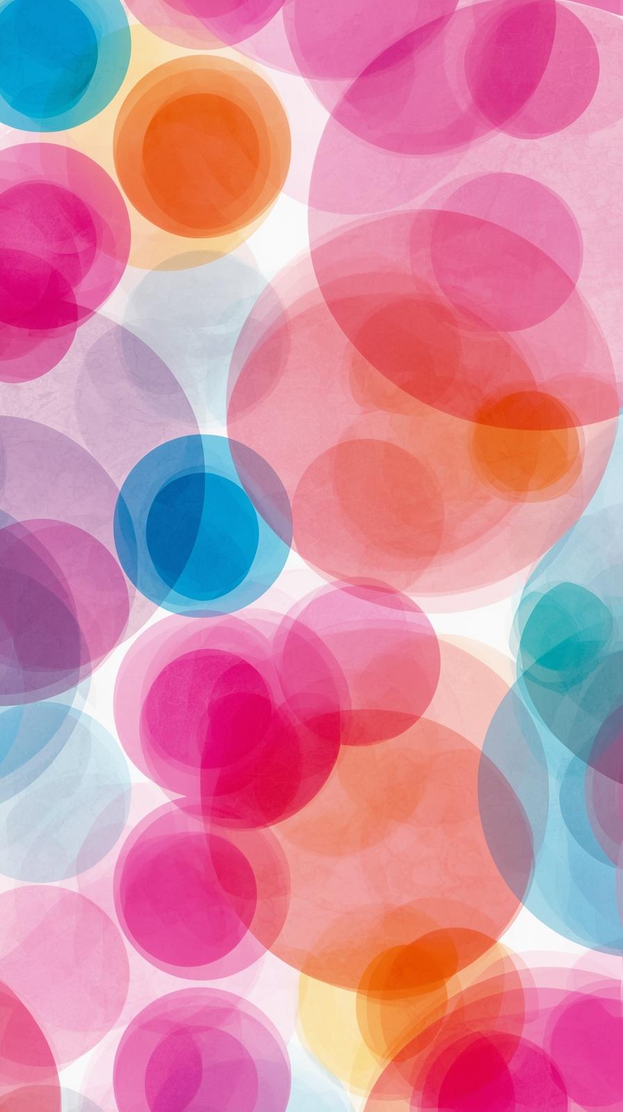 Abstract Circles Pattern With Overlapping Transpar