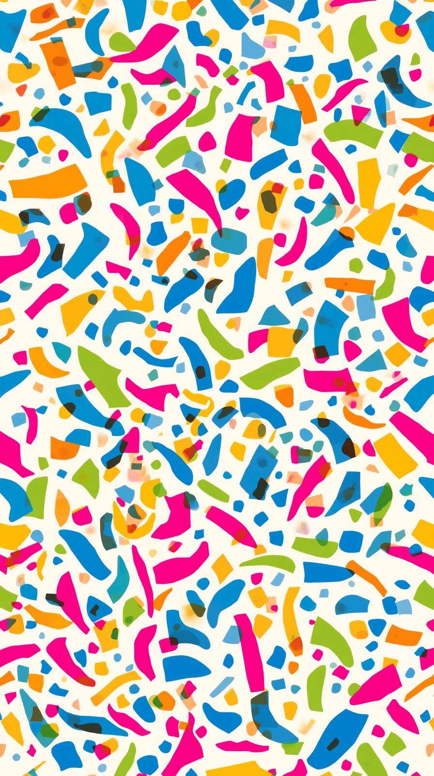 Colorful Confetti Pattern With Fun Celebration Vib