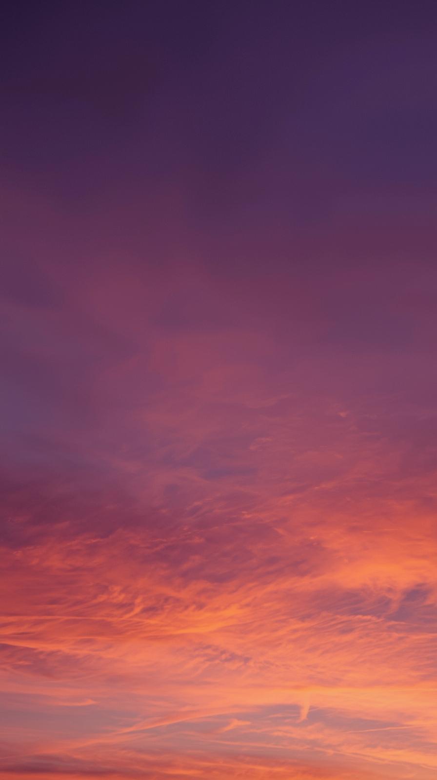 Gradient Purple To Orange Dreamy Sky Aesthetic