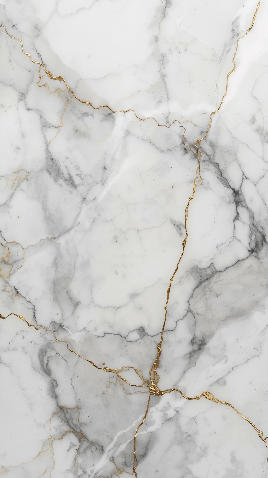 Minimal Marble Texture With Gold Cracks