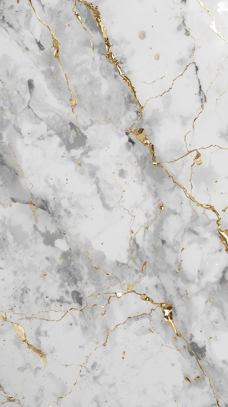 Minimal Marble Texture With Gold Cracks