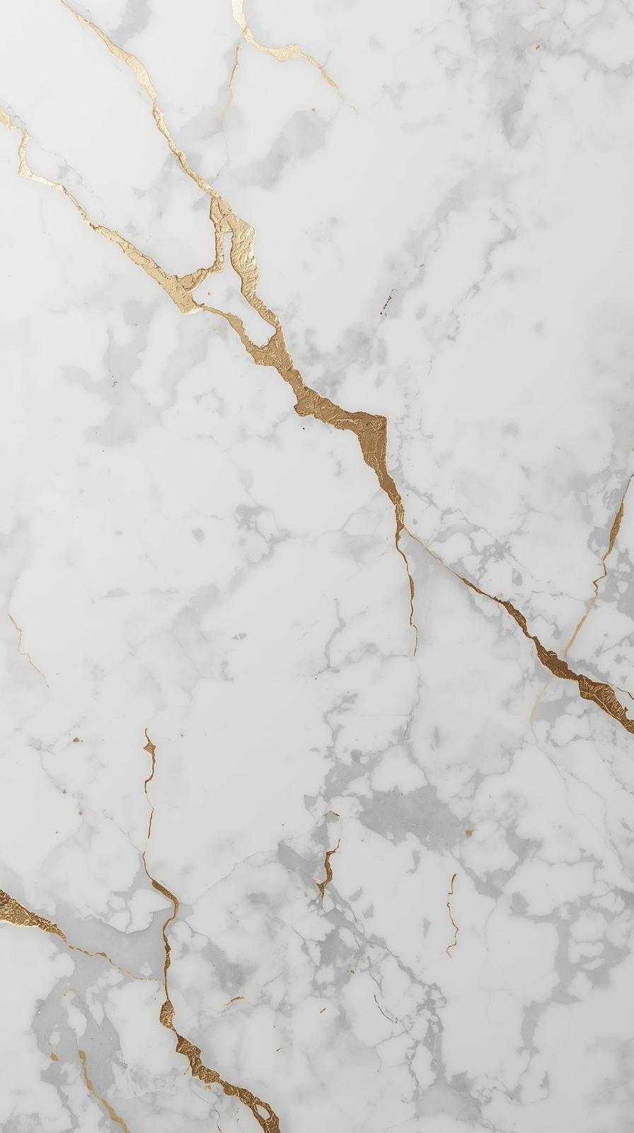 Minimal Marble Texture With Gold Cracks