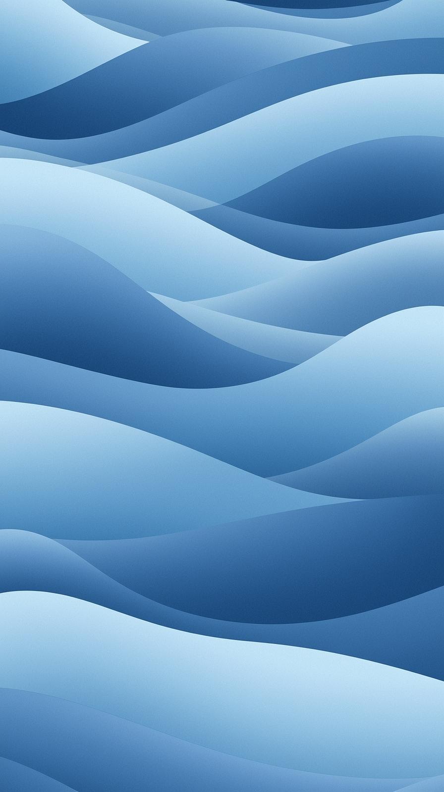 Minimal Waves Pattern In Cool Blue Shades