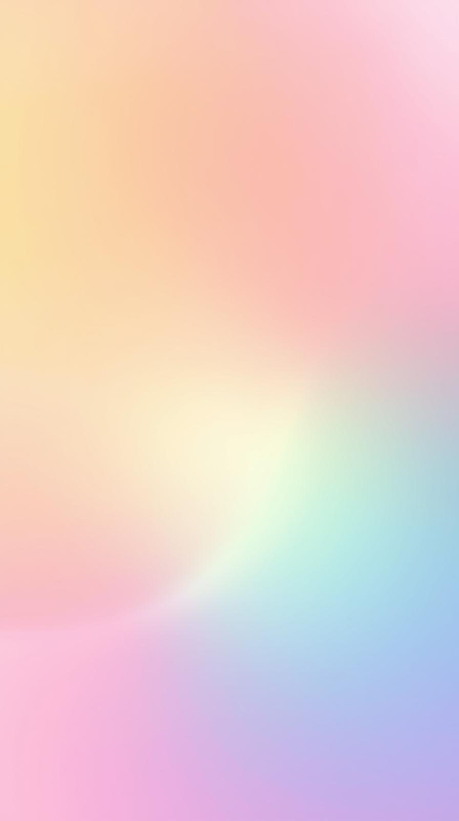 Pastel Rainbow Gradient Soft Aesthetic Wallpaper
