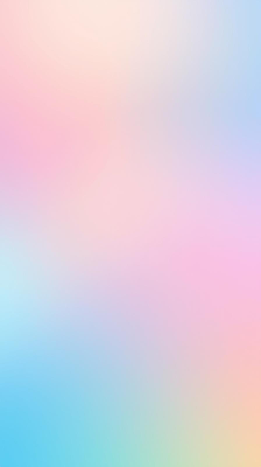 Pastel Rainbow Gradient Soft Aesthetic Wallpaper