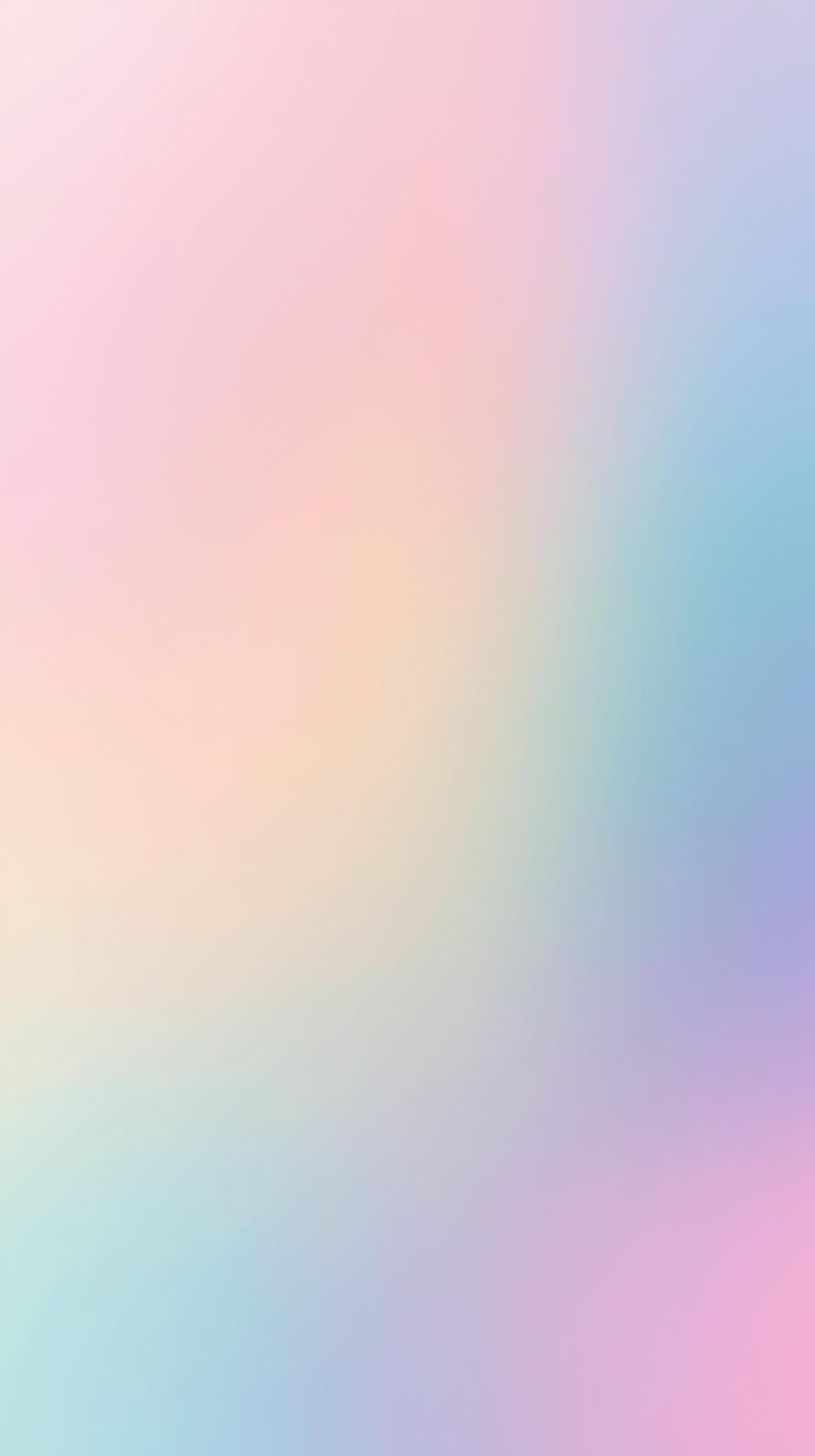 Pastel Rainbow Gradient Soft Aesthetic Wallpaper