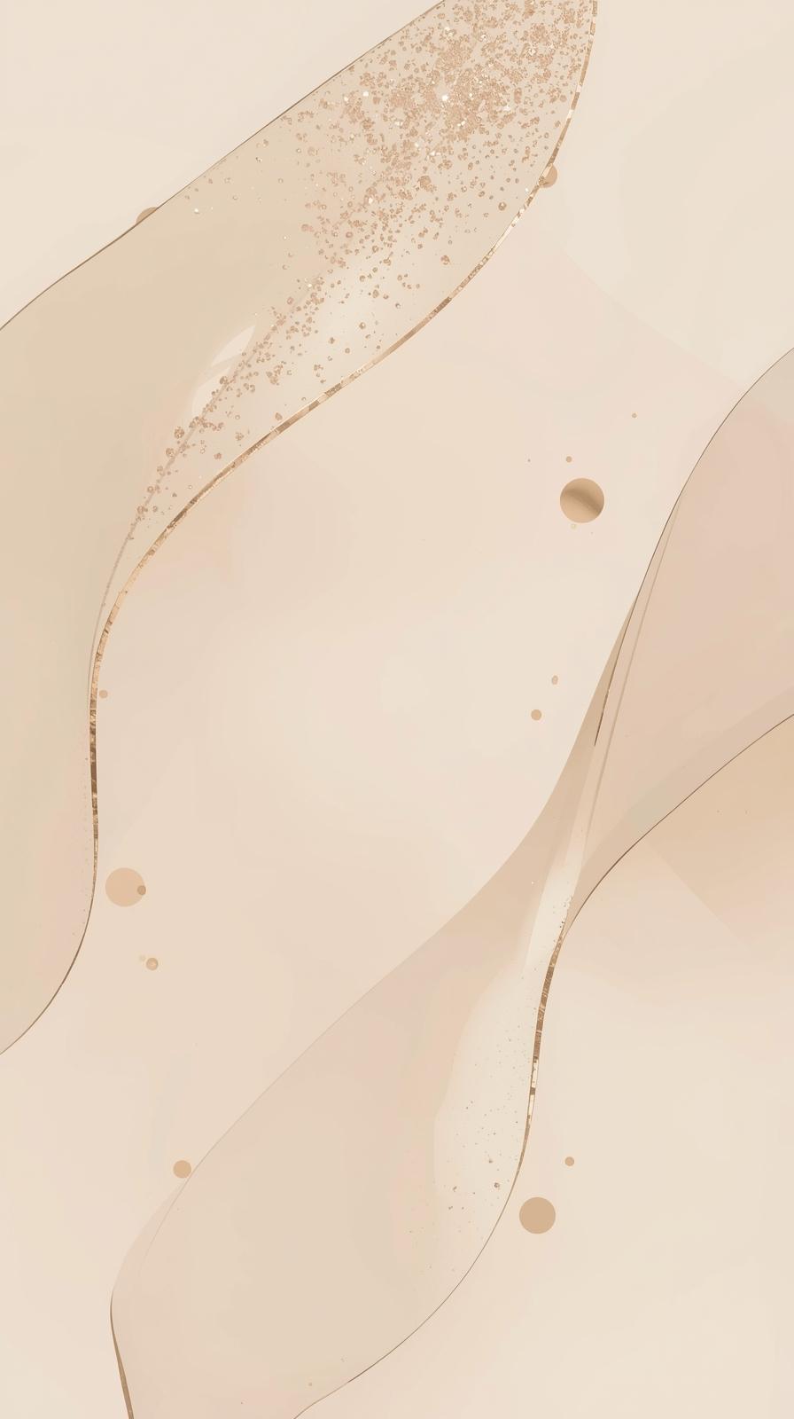 Simple Beige Aesthetic With Minimal Sparkles