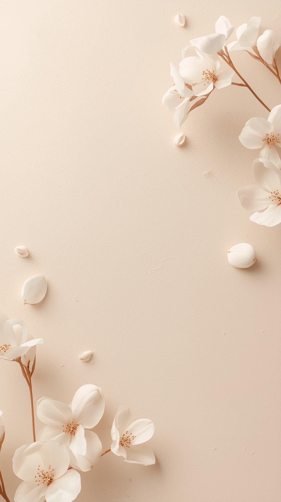 Simple Beige Aesthetic With Minimal Sparkles