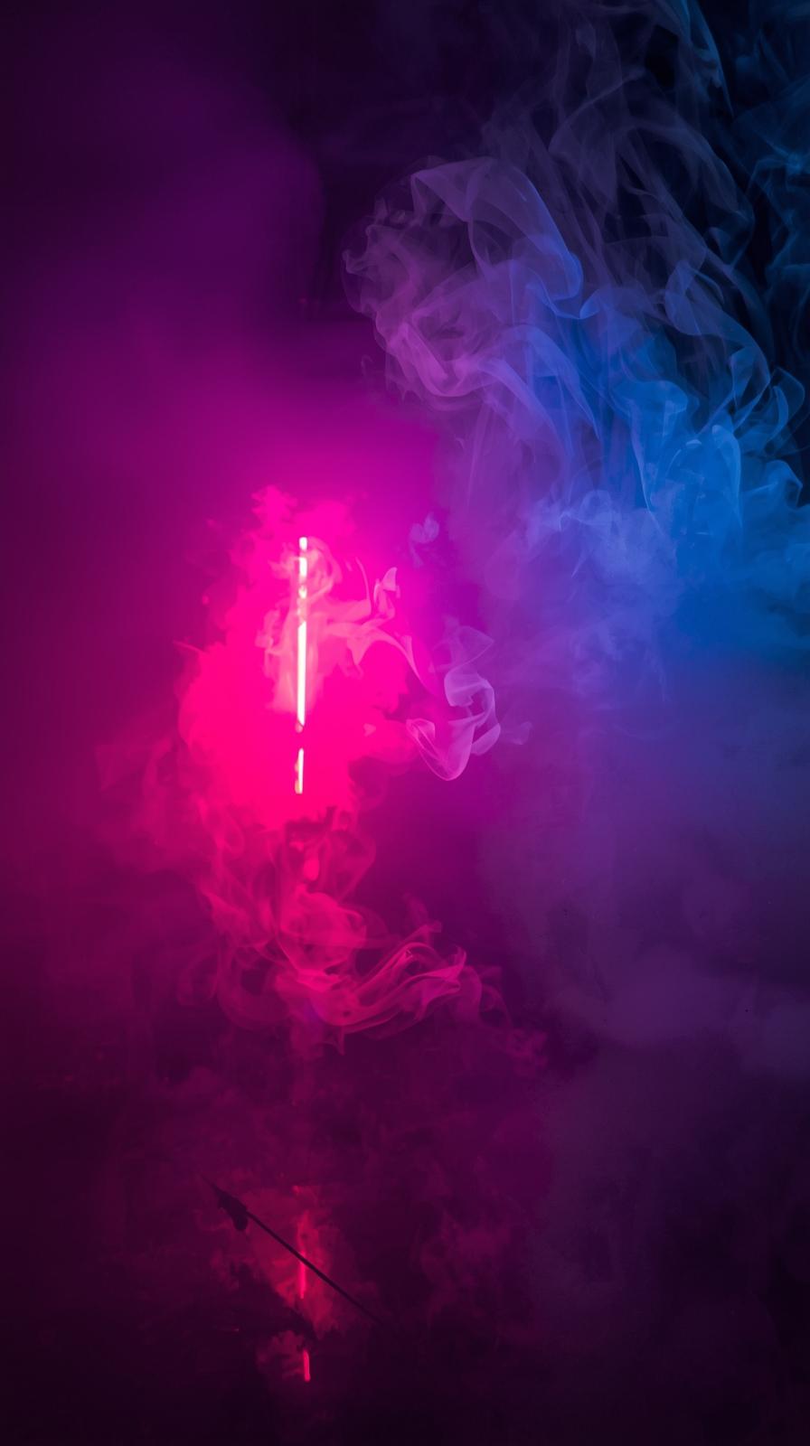 Smoky Neon Lights With Glowing Edges