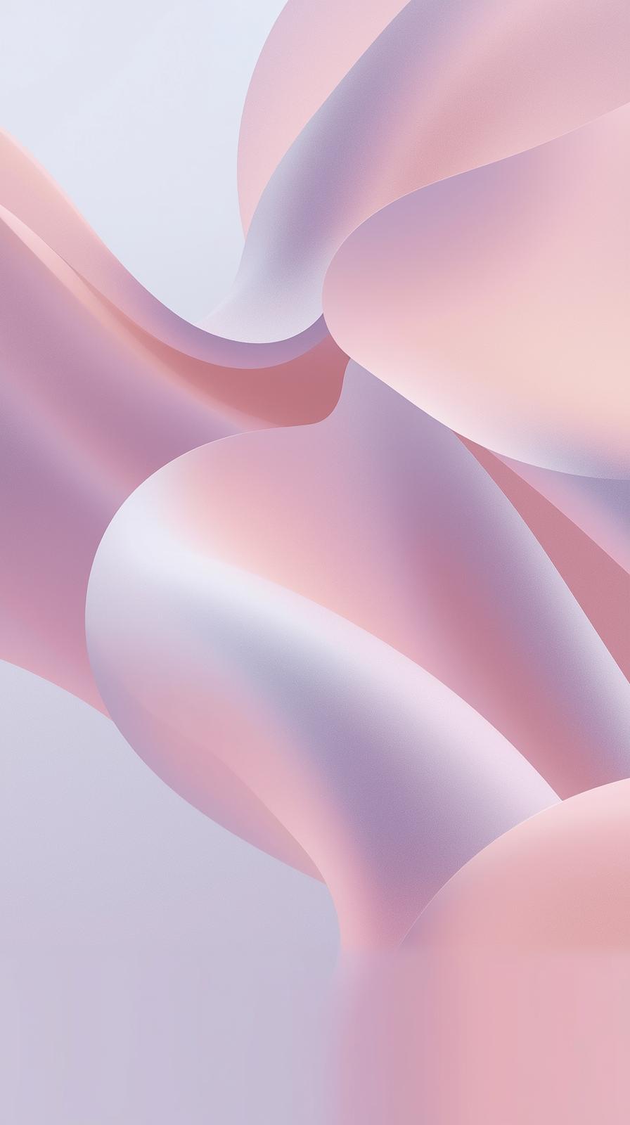 Soft Pastel Abstract Shapes With Gentle Gradients
