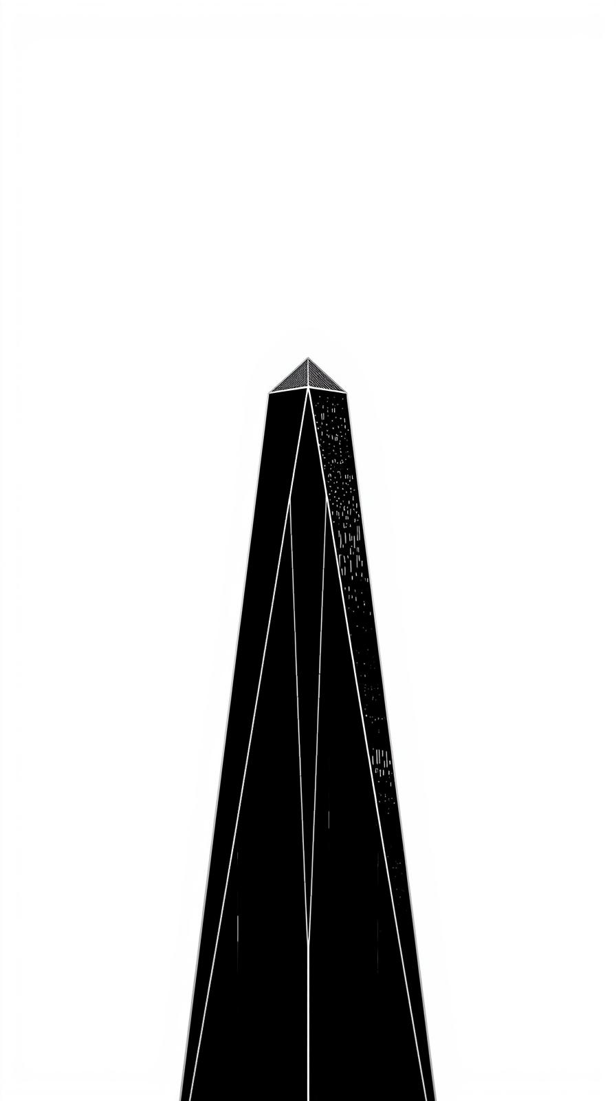 Minimal Black  White Skyscraper Silhouette Wallpap