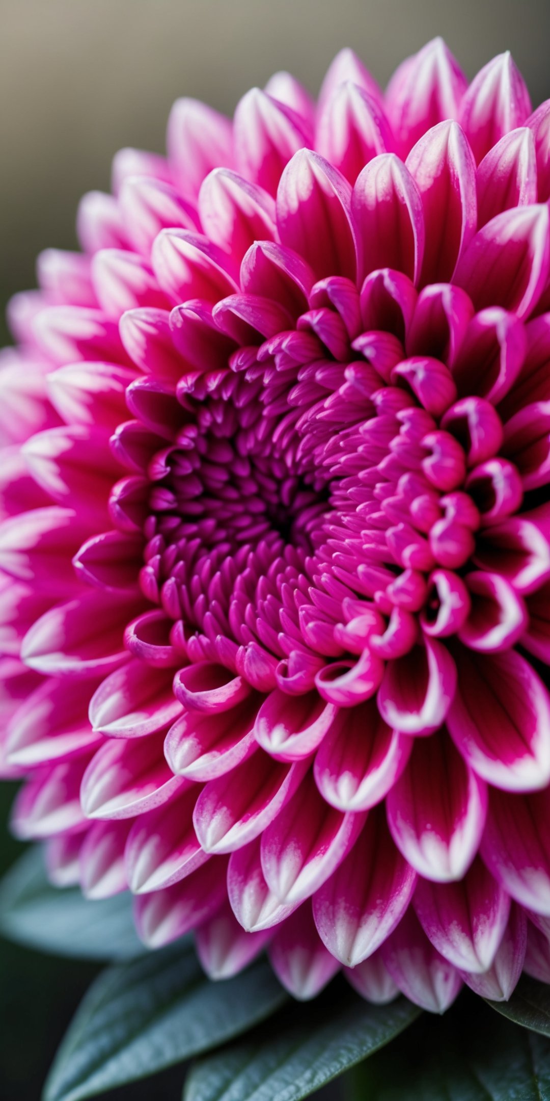 Macro Photograph Of A Vibrant Chrysanthemum Flower