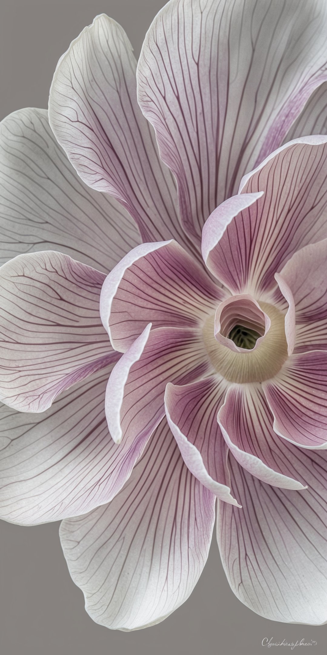Highresolution Scan Of Delicate Anemone Petals Wit