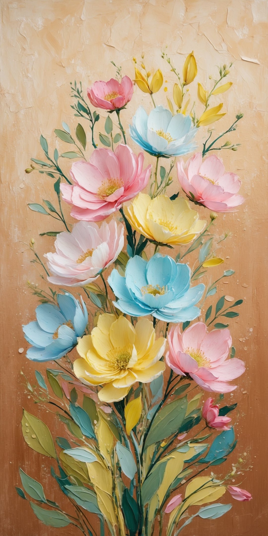 Create A Vibrant And Intricate Bouquet Of Flowers