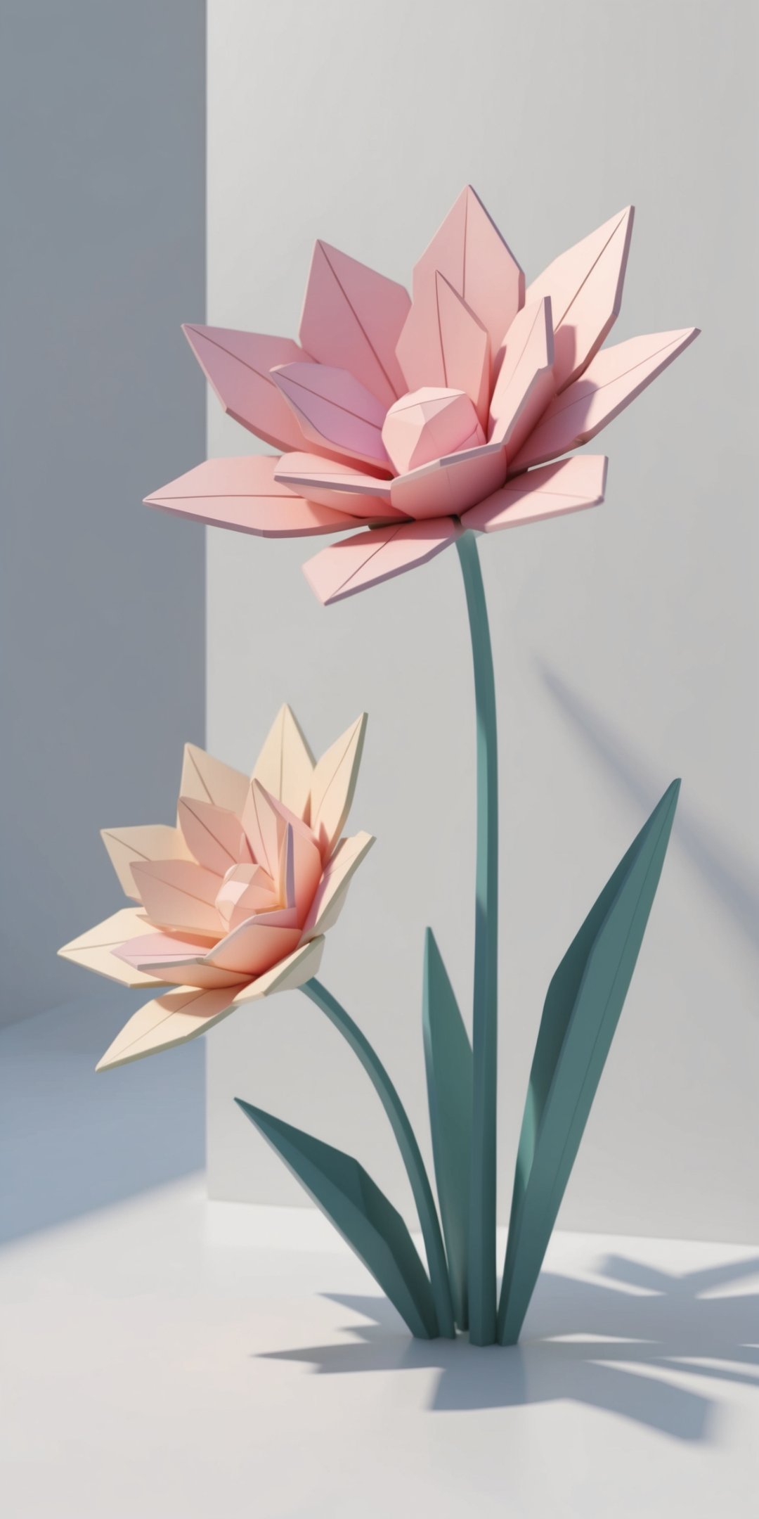 D Lowpoly Stylized Flowers With Delicate Petals A