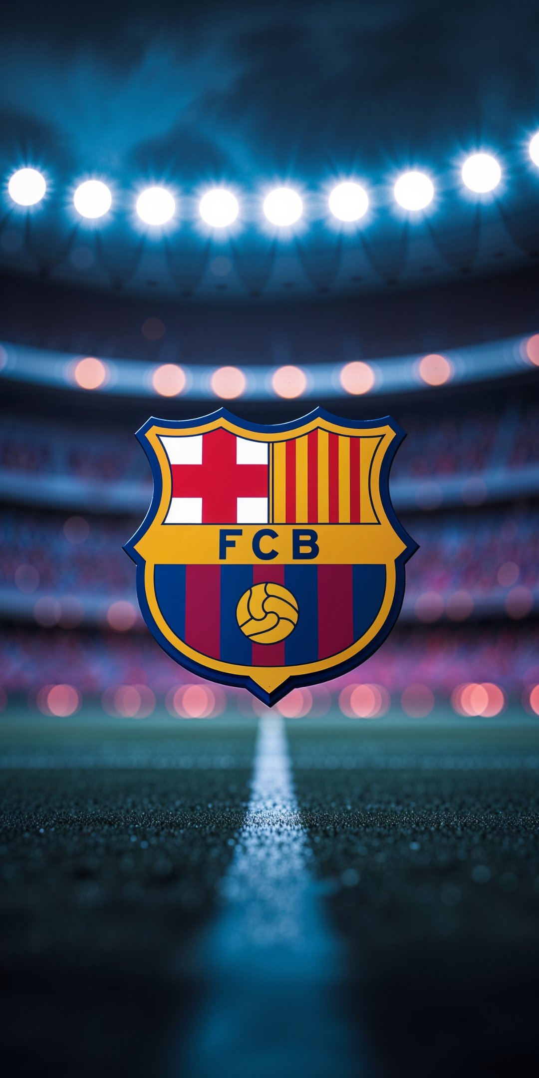 A Cinematic Photo Of A Unique FC Barcelona Logo Wa
