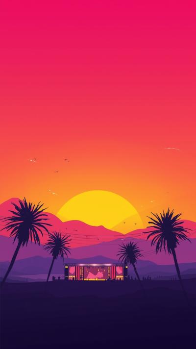 Orange Afterglow Sunset