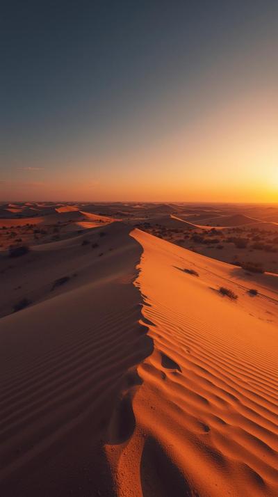 Orange Desert Natural Environment