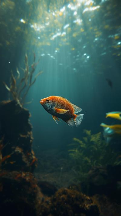 Fish In Nature Wallpaper