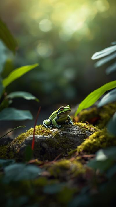 Frog In Nature Wallpaper