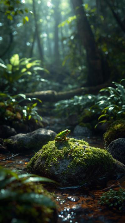 Frog In Nature Wallpaper