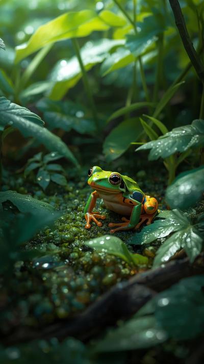 Frog In Nature Wallpaper