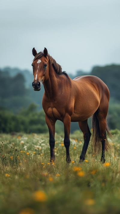 Hors In Nature Wallpaper