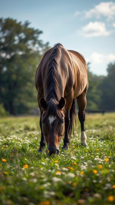 Hors In Nature Wallpaper