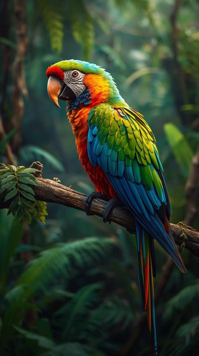 Beautiful Parrot In Nature Wallpaper