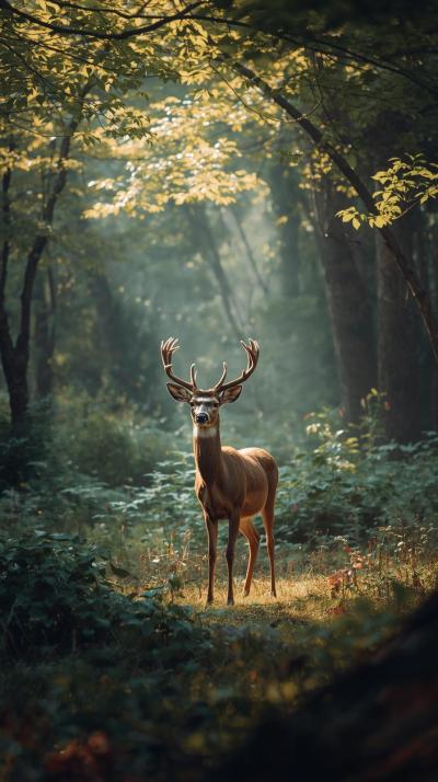 Deer In Nature Wallpaper