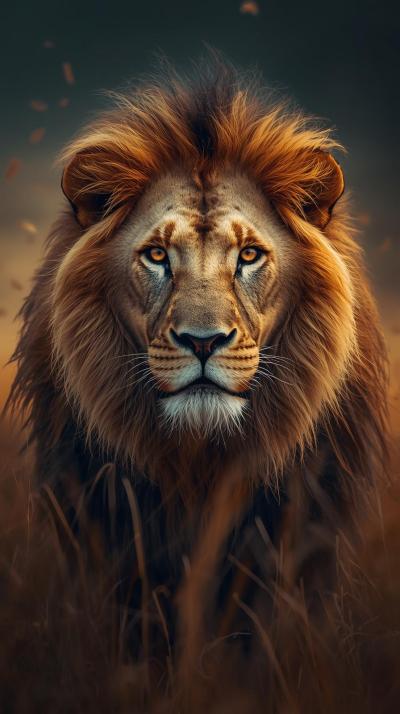 Lion In Nature Wallpaper