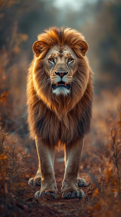 Lion In Nature Wallpaper