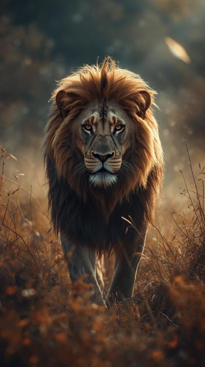 Lion In Nature Wallpaper