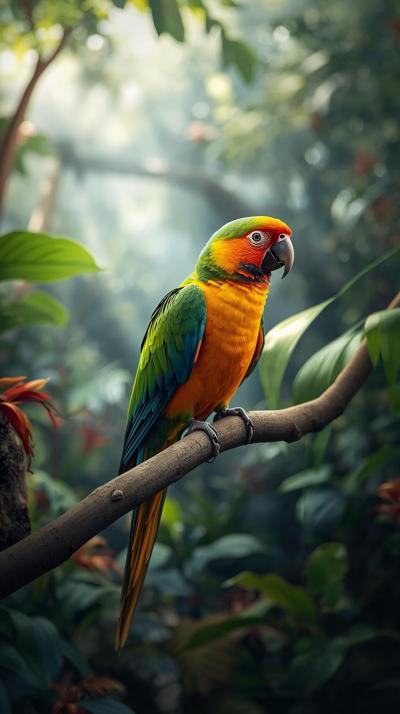 Random Parrot In Nature Wallpaper