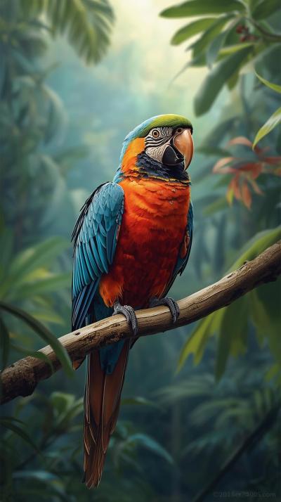 Random Parrot In Nature Wallpaper